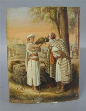 Oil painting on cedar board