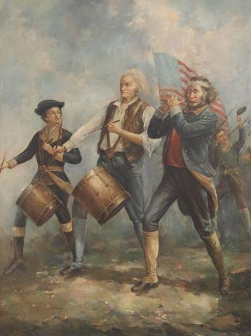 OIL PAINTING SPIRIT OF '76 AFTER