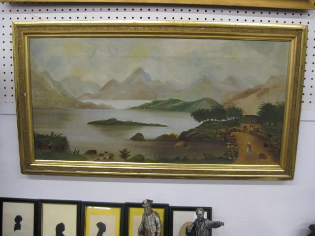 Oil Painting Villager in