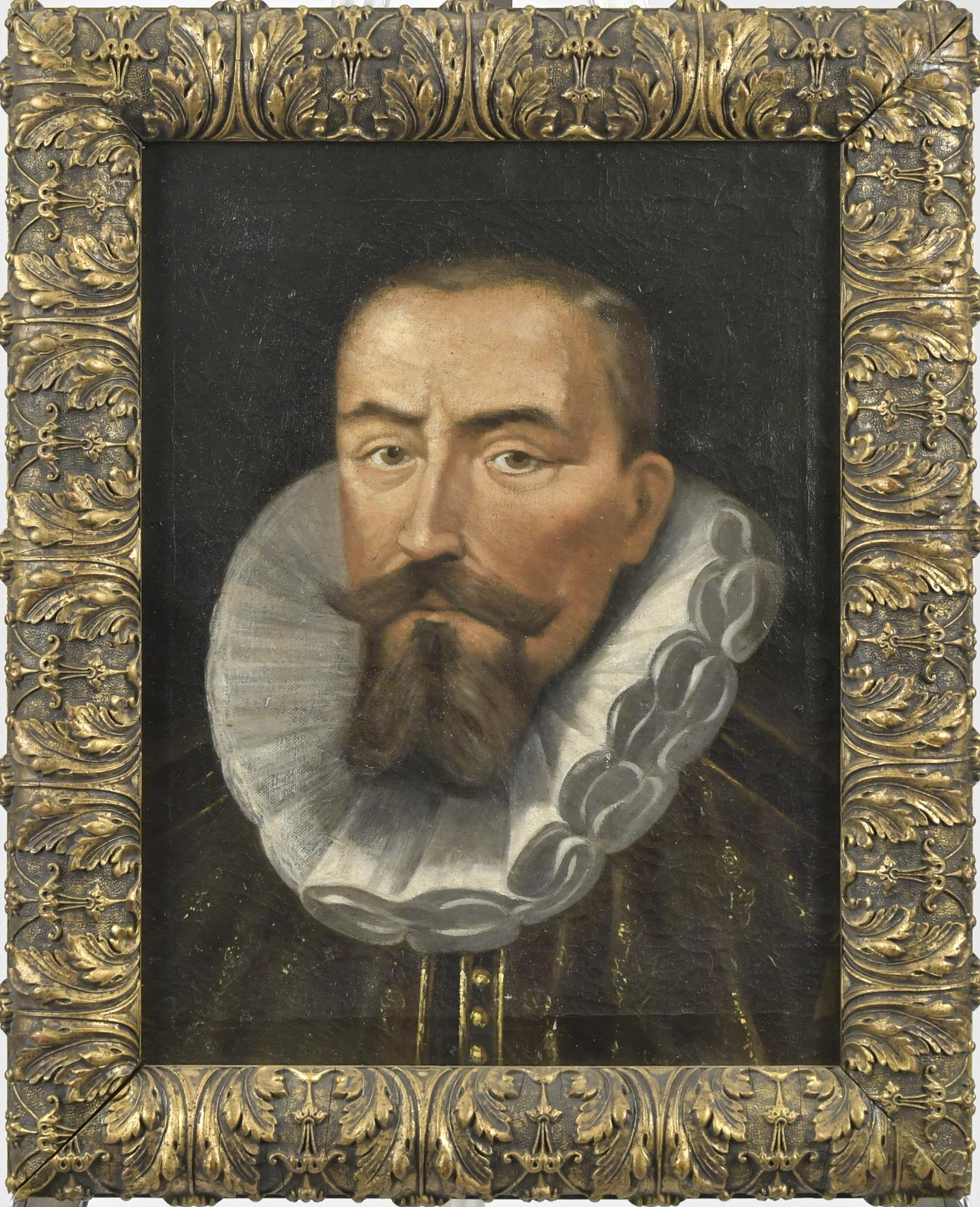 OIL PORTRAIT OF A 17TH C.