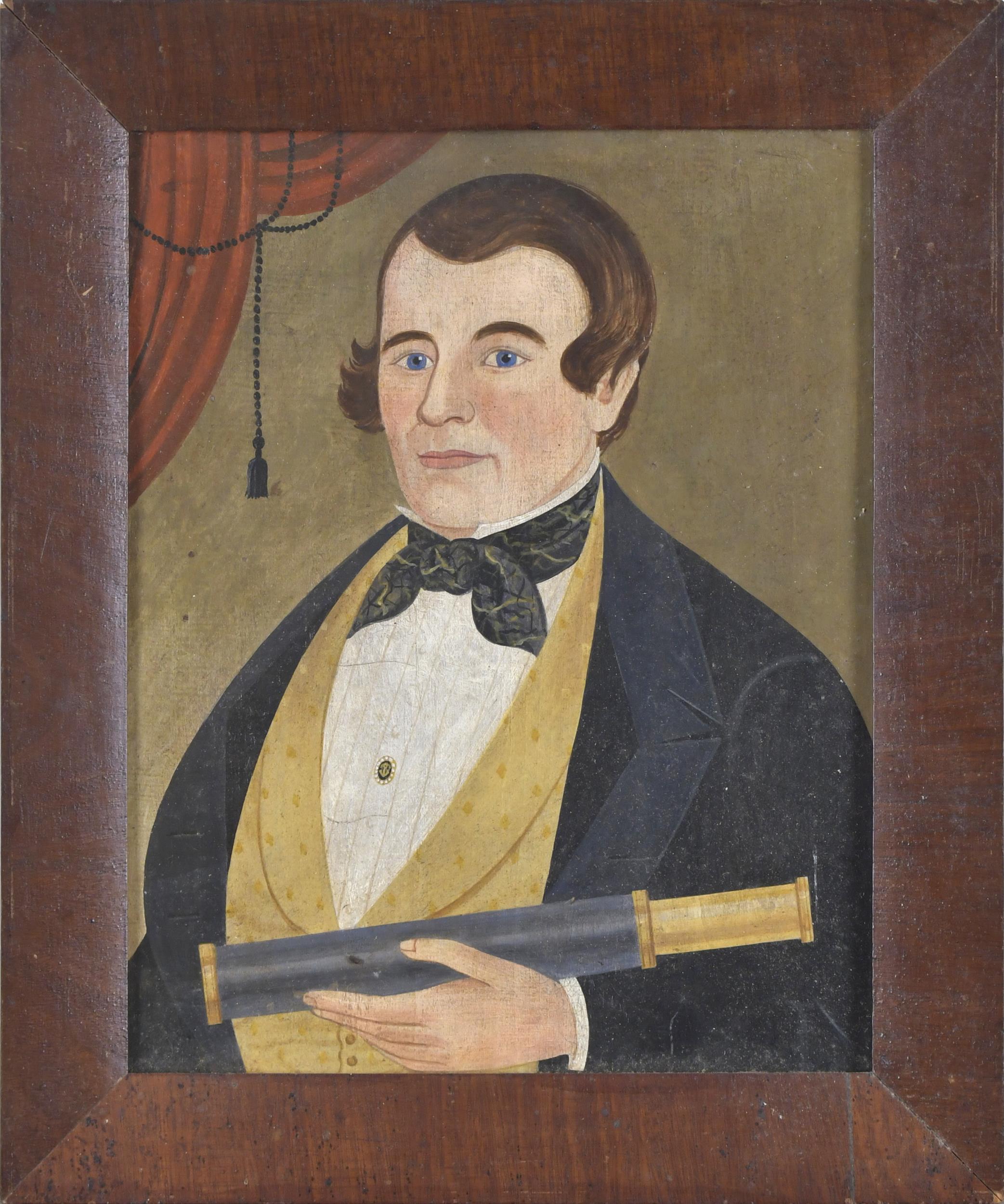 OIL PORTRAIT OF A SEA CAPTAIN, IN