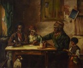 OIL/CANVAS AFRICAN AMERICAN IN