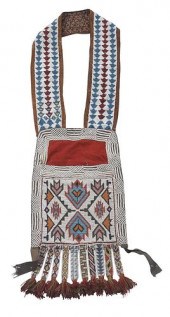 OJIBWAY BANDOLIER BAGlate 19th