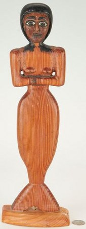 O.L. SAMUELS CARVED FOLK ART M