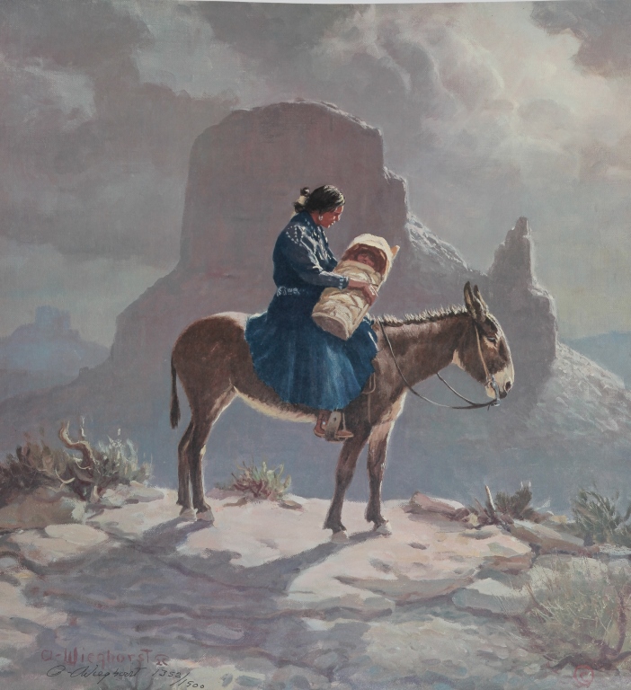 OLAF WIEGHORST NAVAJO MADONNA