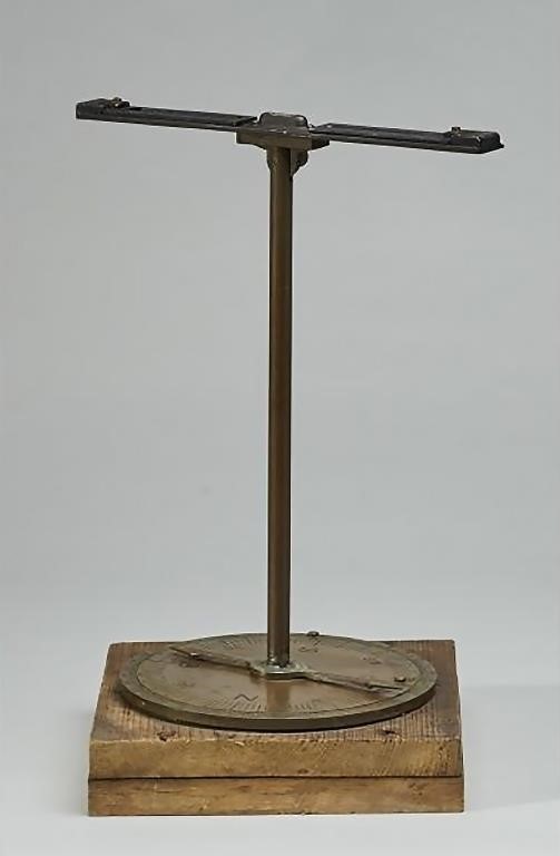 OLD 19C BRASS COMPASS LEVEL