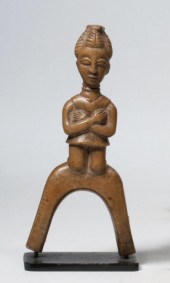 OLD AFRICAN CARVED SLINGSHOT -