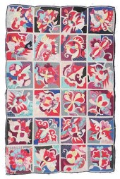 OLD APPLIQUE COVERLET, MIAO PE