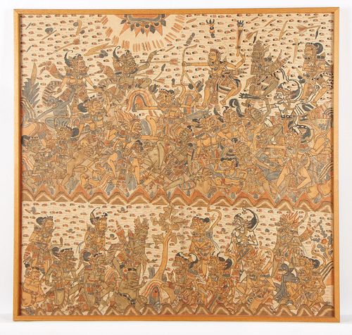 OLD BALINESE KAMASAN PAINTINGOld