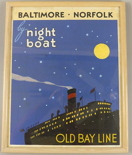 OLD BAY LINE VA ORIGINAL POSTER