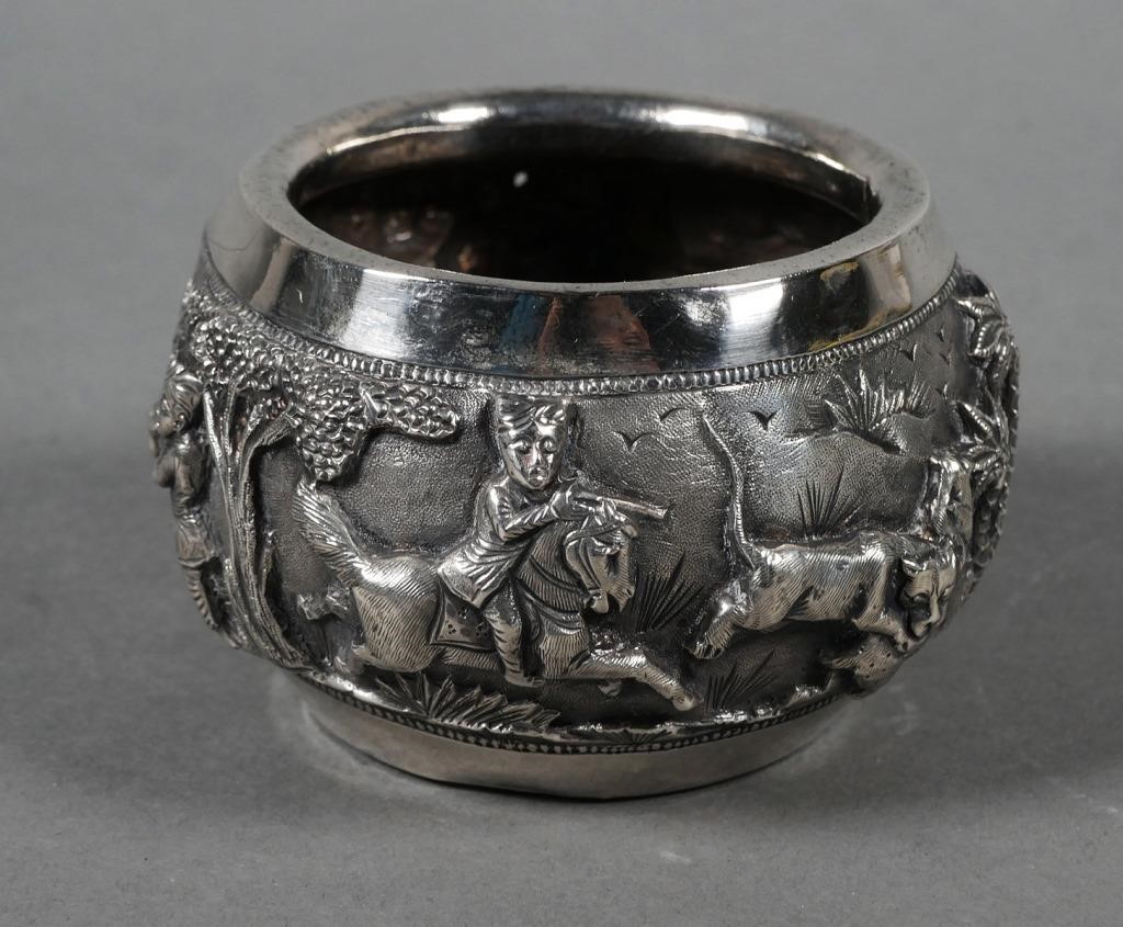 OLD BURMESE SILVER REPOUSSE