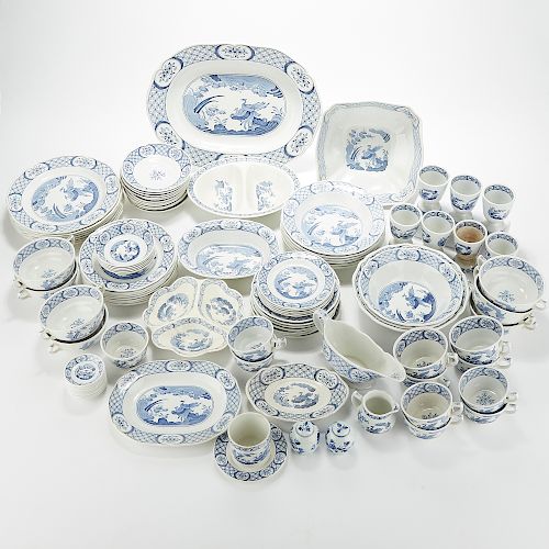 OLD CHELSEA BLUE AND WHITE DINNER