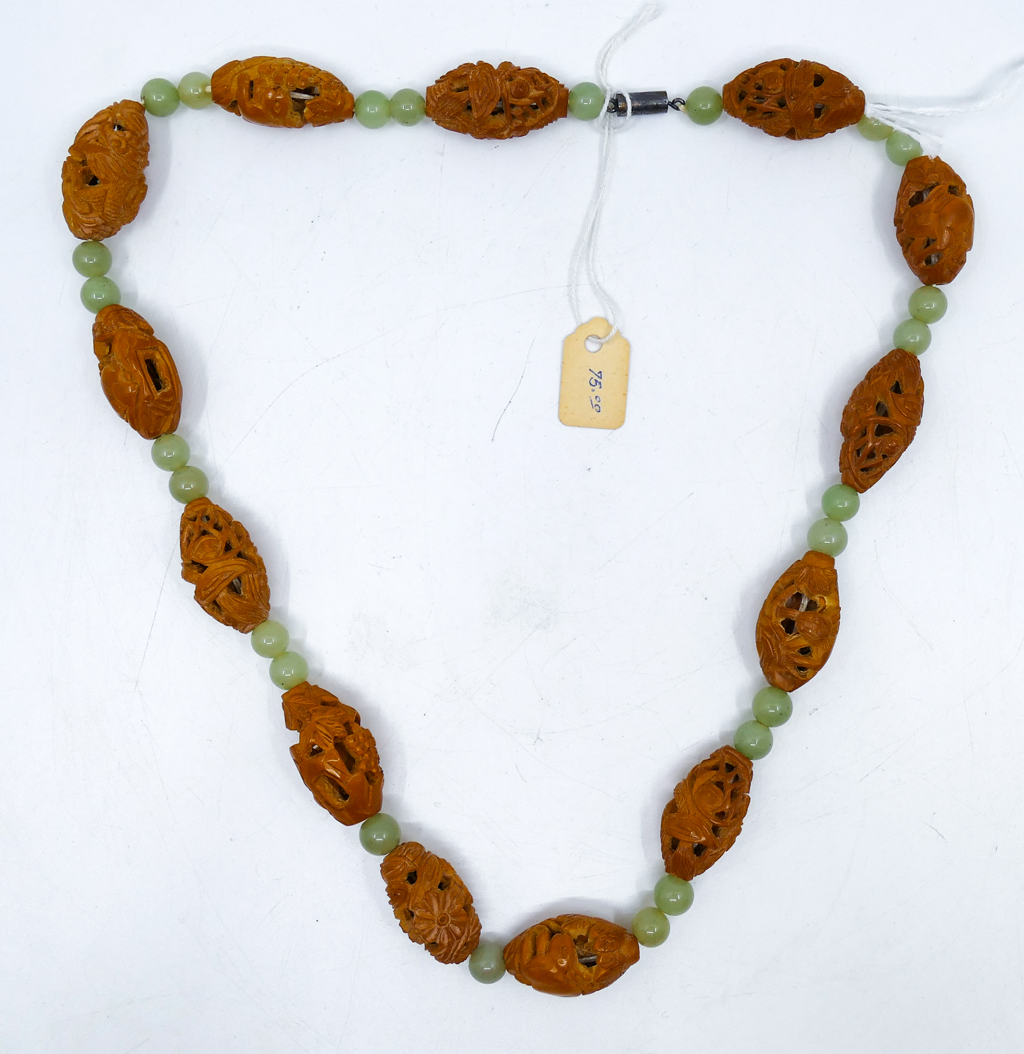 Old Chinese Carved Hediao Olive Nut