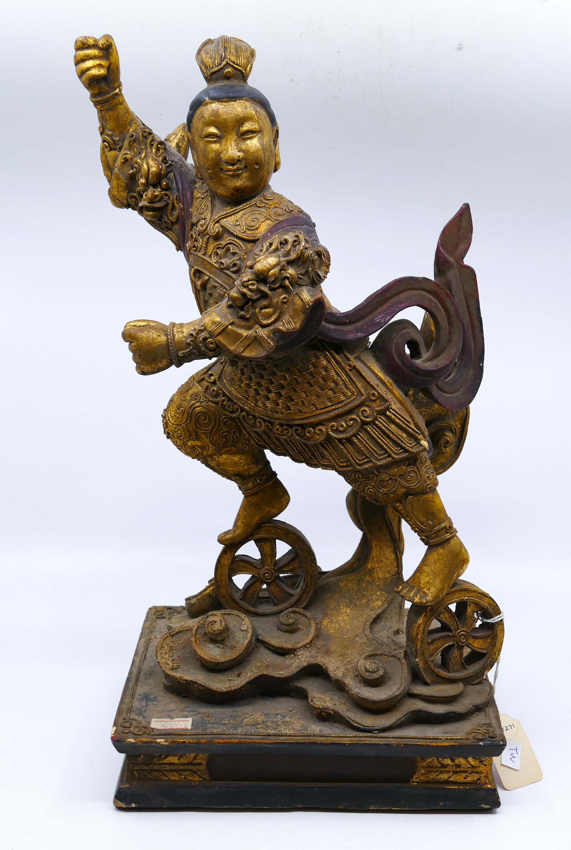 Old Chinese Gilt Decorated Wood
