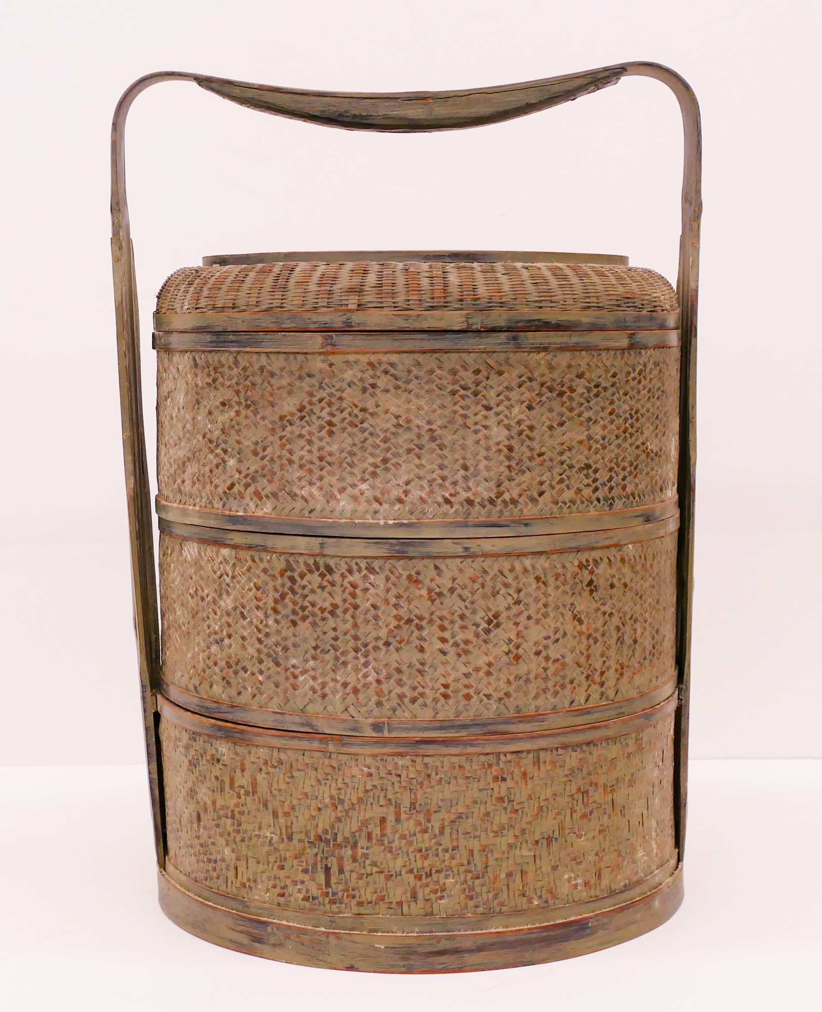 Old Chinese Stacking Woven Food