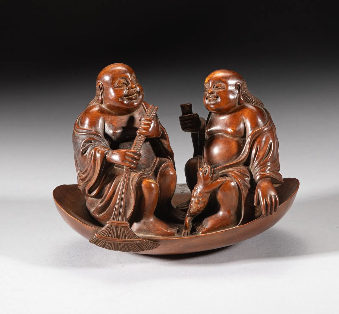 OLD CHINESE WOOD CARVING, HEHE