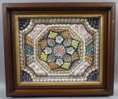 OLD FRAMED SAILOR SHELL VALENT