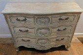 OLD FRENCH PAINTED CHESTOld Lo
