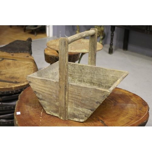 Old French wooden basket, approx