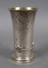 OLD GERMAN 800 SILVER TUMBLER