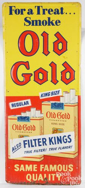OLD GOLD CIGARETTES EMBOSSED T