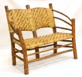 Old Hickory loveseat with wove
