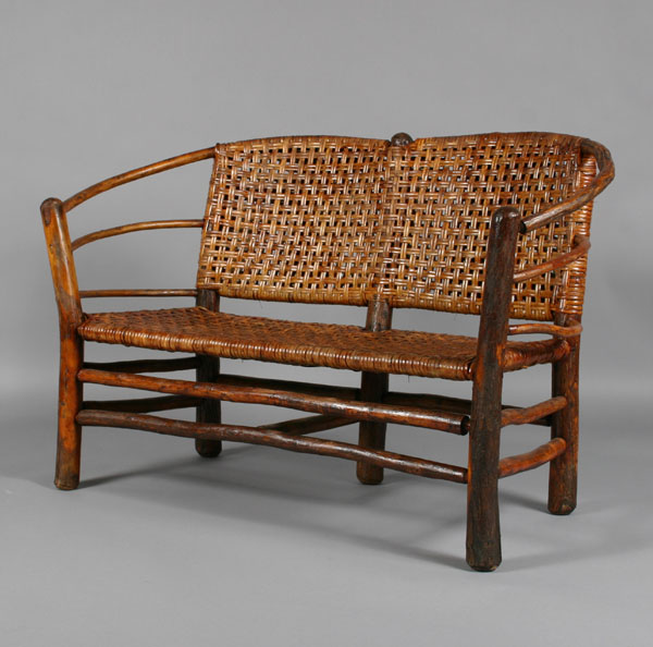 Old Hickory Martinsville settee,