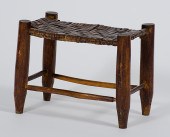 Old Hickory-Style Stool Americ