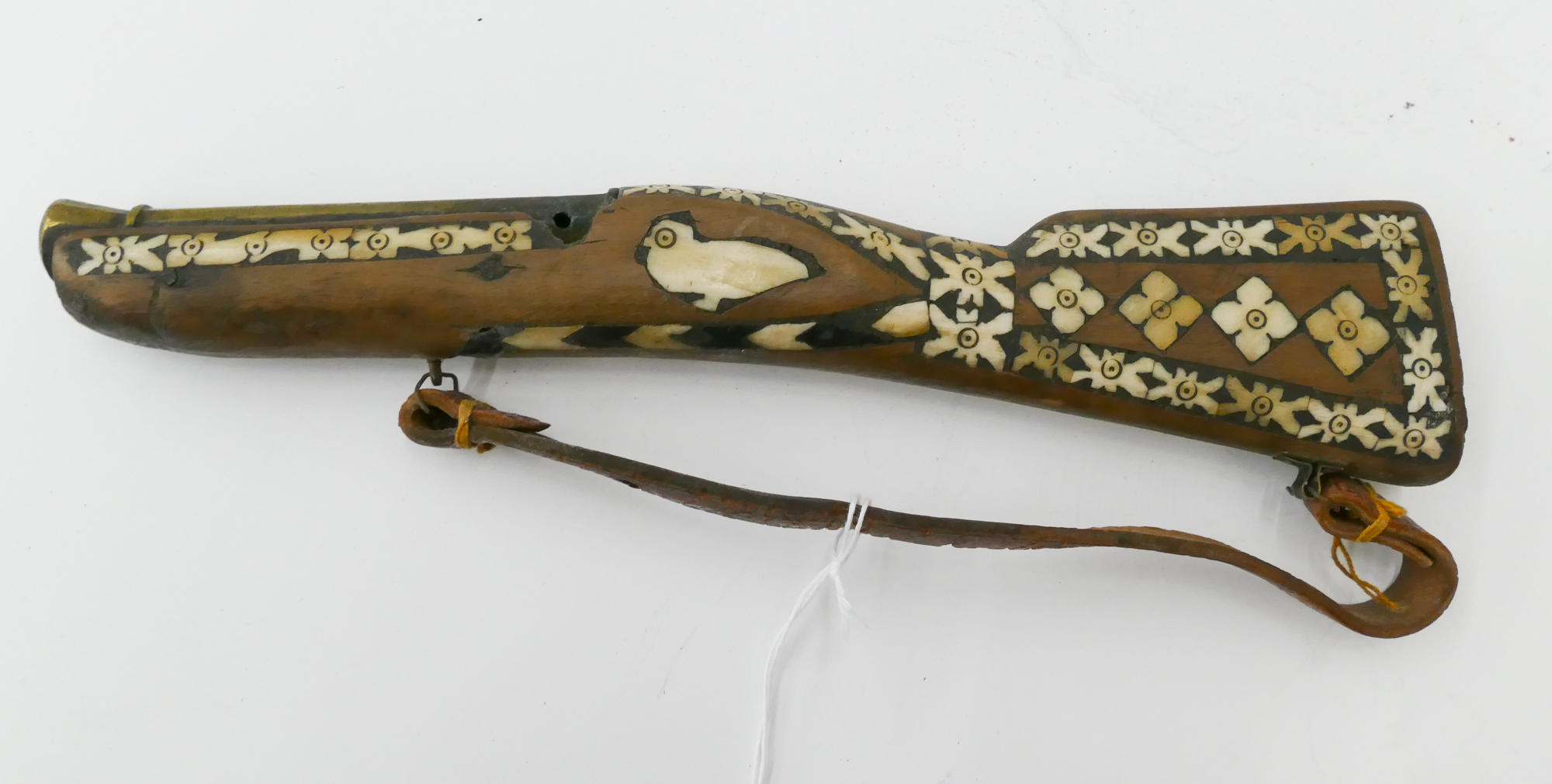 Old Indian Bone Inlaid Percussion