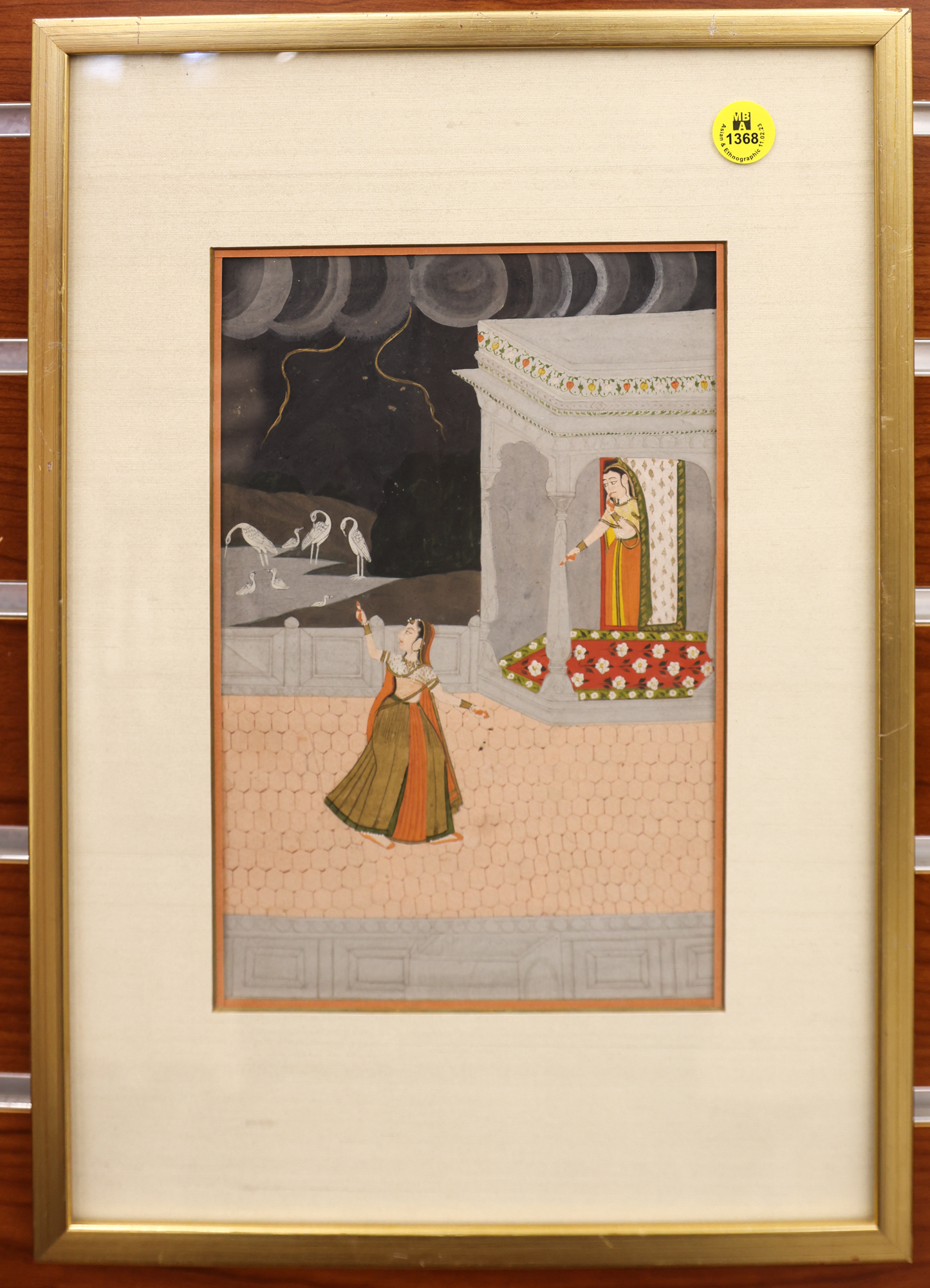 Old Indian Girl with Birds