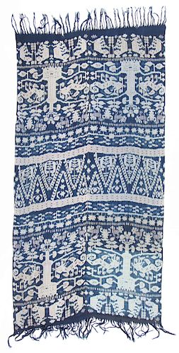 OLD INDONESIAN INDIGO-DYED COTTON