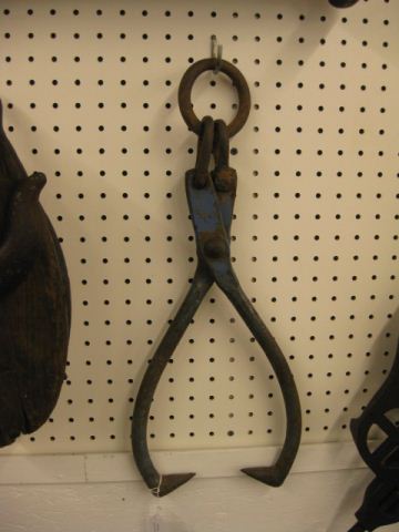 Old Iron Ice Tongs 21''.