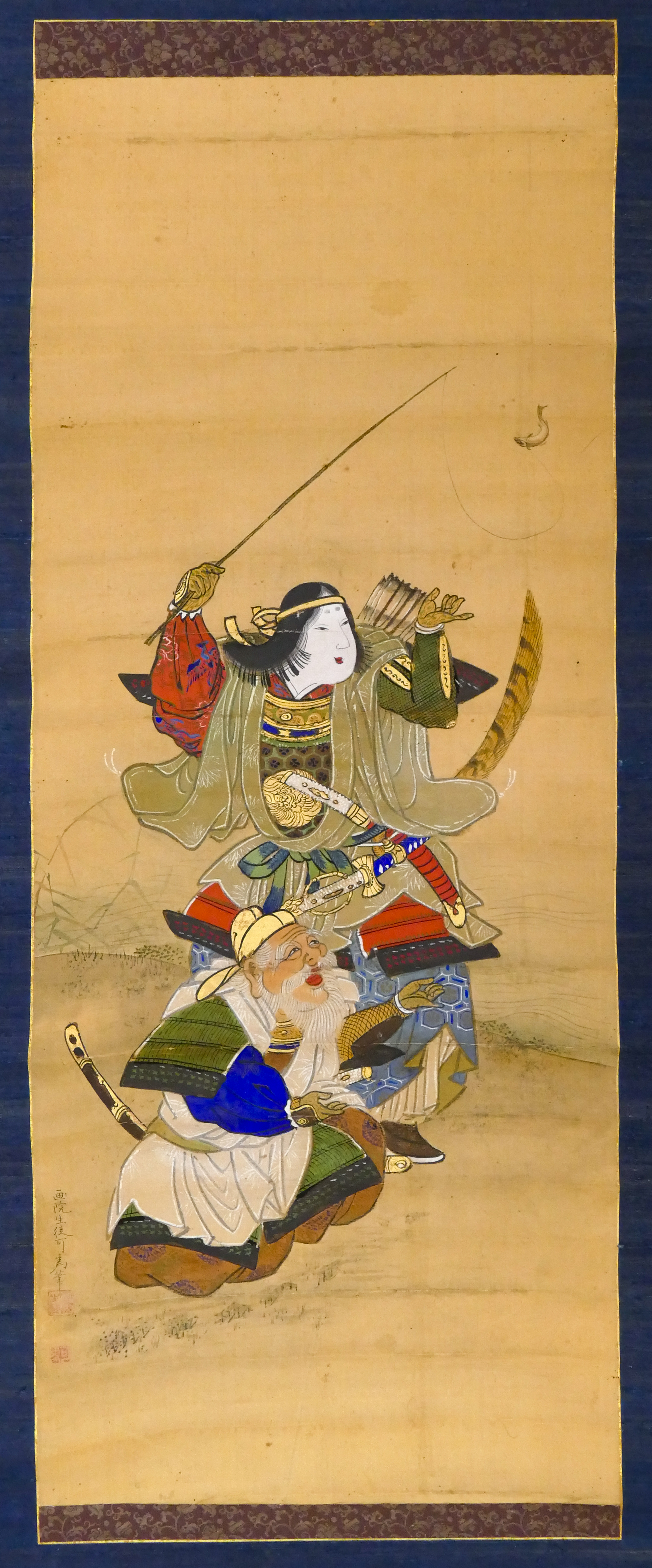 Old Japanese Empress Jingu Scroll