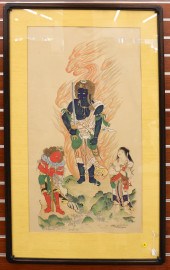 Old Japanese Fudo with Seitaku