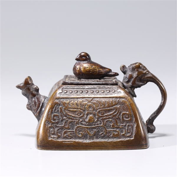 Old Korean bronze covered water