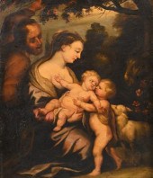 OLD MASTER ALLEGORICAL SCENEOl