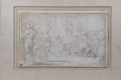 OLD MASTER DRAWING The Martyrd