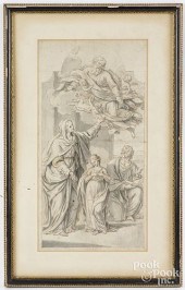 OLD MASTER INK AND GRAY WASH D
