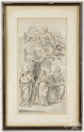 OLD MASTER INK AND GRAY WASH D