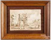 OLD MASTER INK AND WASH ON PAP