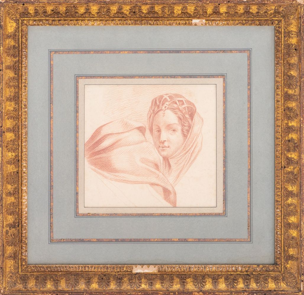 OLD MASTER MANNER RED CHALK ON LAID