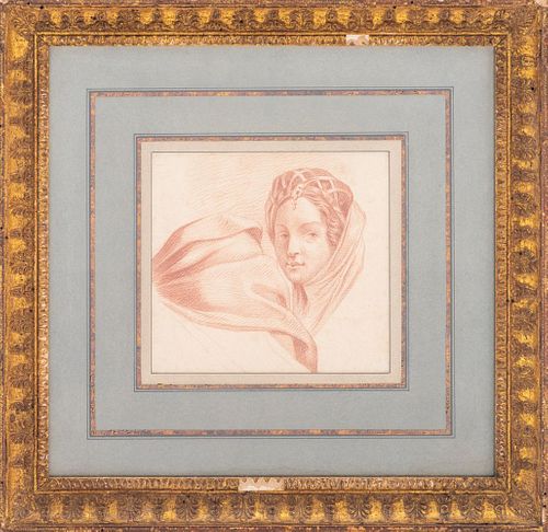 OLD MASTER MANNER RED CHALK ON LAID