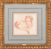 OLD MASTER MANNER RED CHALK ON