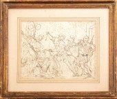 OLD MASTER "MORT DE DIOGENE" I