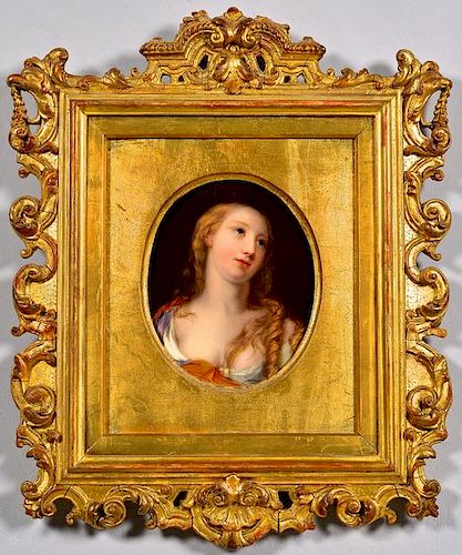 OLD MASTER OIL ON PANEL FEMALE
