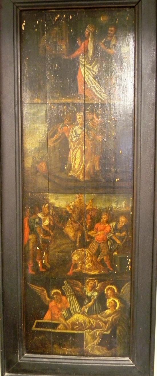 Old master oil on wood panel 