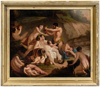 Old Master painting, Bacchantes,