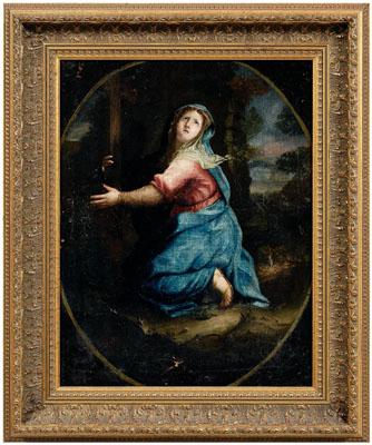 Old Master painting, Mary embracing