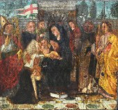 OLD MASTER PAINTING ON CRADLED