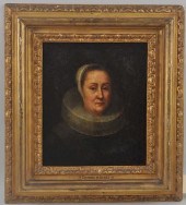 OLD MASTER PORTRAIT OF WOMAN,